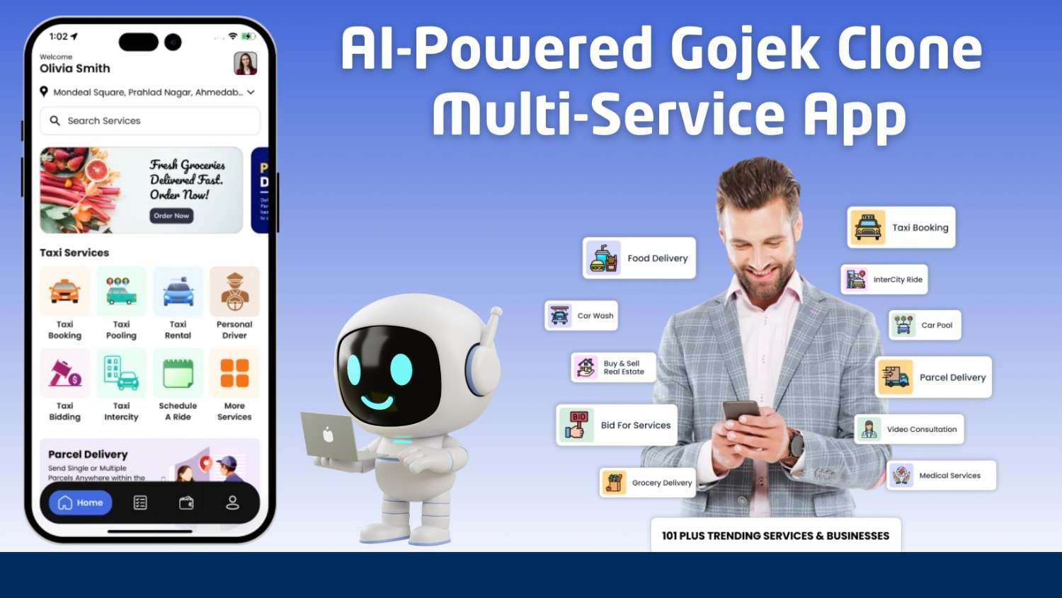 AI-Powered Gojek Clone Multi-Service App