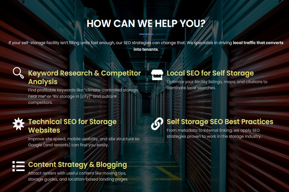 SEO for Self Storage - Gallery 1