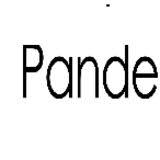 PANDE MANUFACTURING AND PROCUREMENT SERVICE LLC