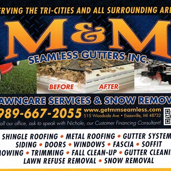 M&amp;M Seamless Gutters Inc